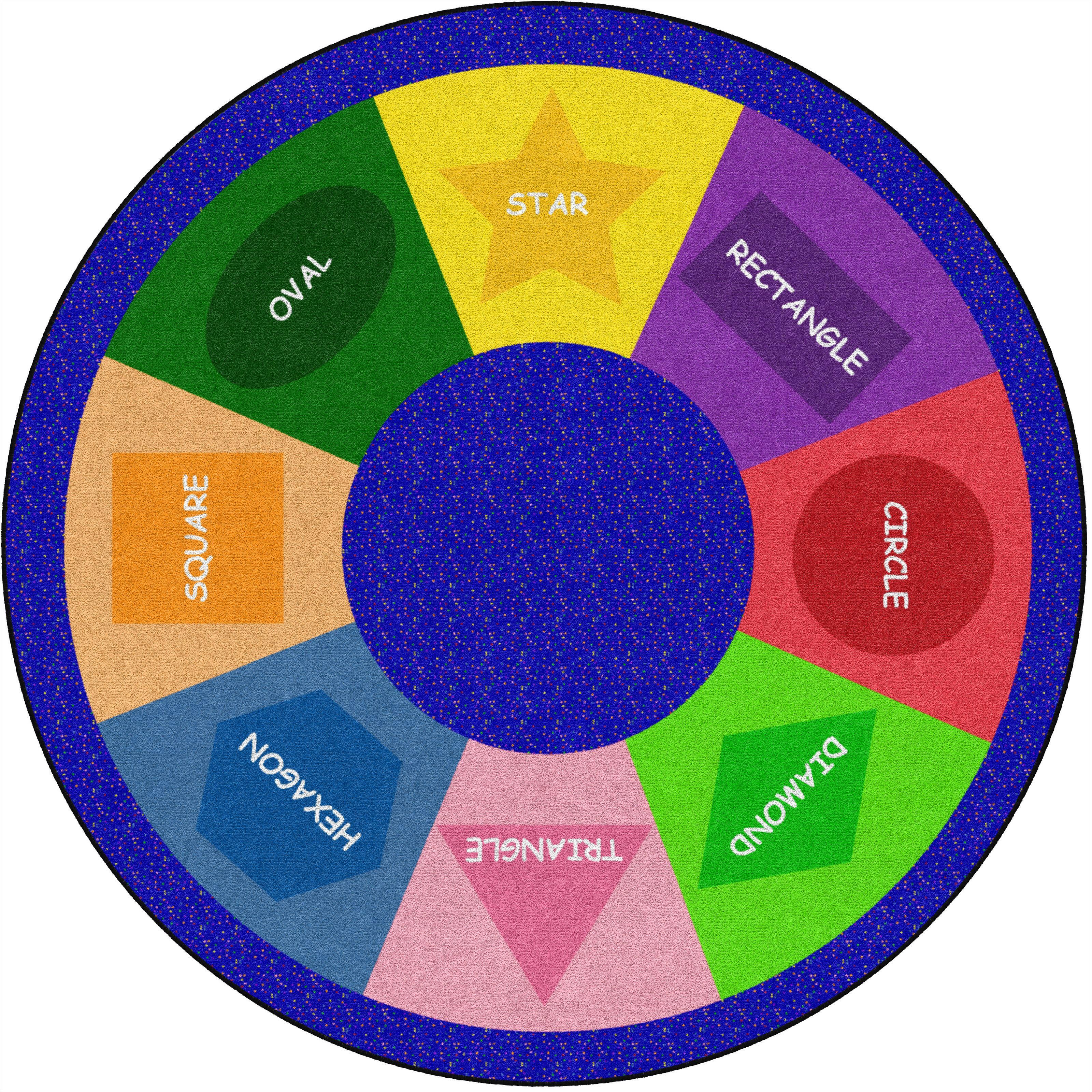 FLAGSHIP CARPETS - SHAPE SORTER - ROUND - 6 FT DIA - SPECIFY CARPET COLOR