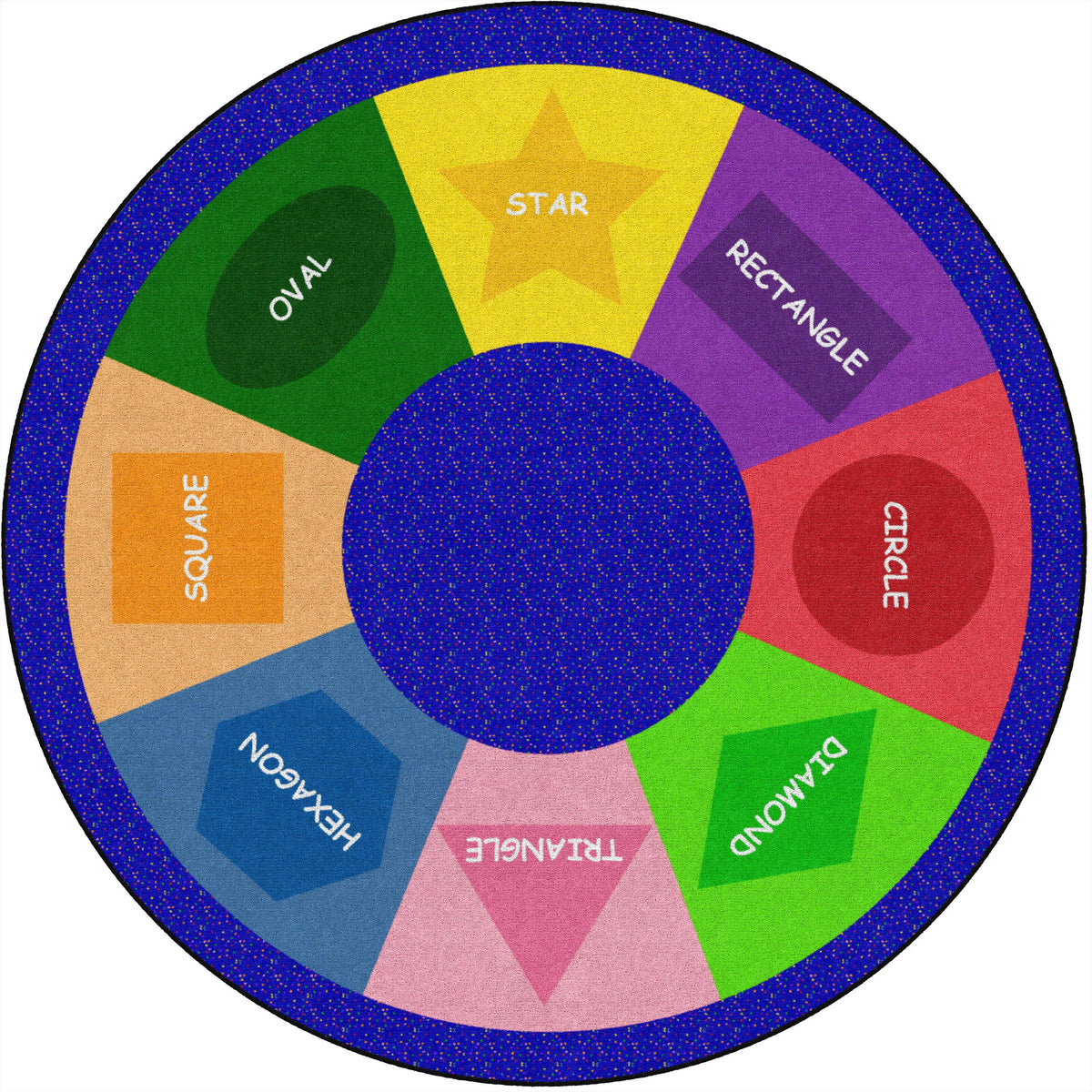 FLAGSHIP CARPETS - SHAPE SORTER - ROUND - 6 FT DIA - SPECIFY CARPET COLOR