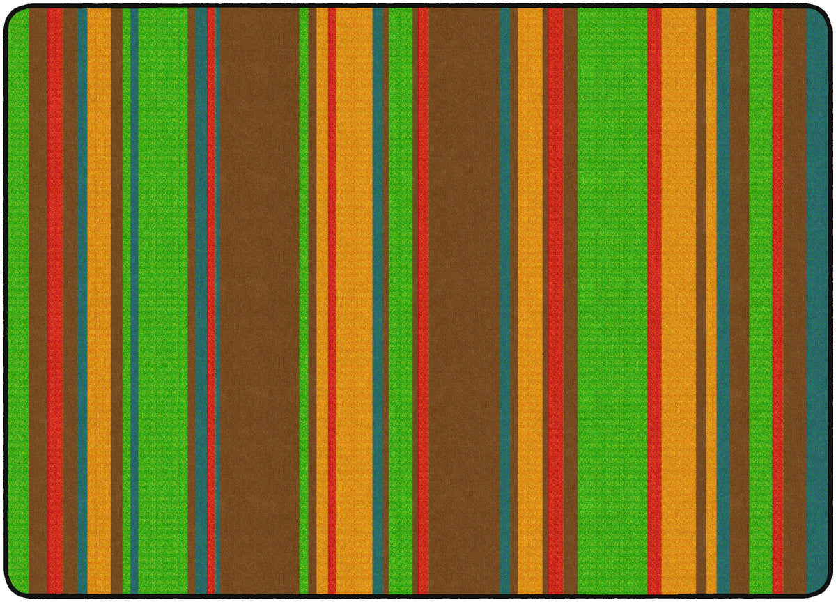 FLAGSHIP CARPETS - STRIPES - RECTANGLE - 6 FT X 8 FT 4 IN - SPECIFY CARPET COLOR