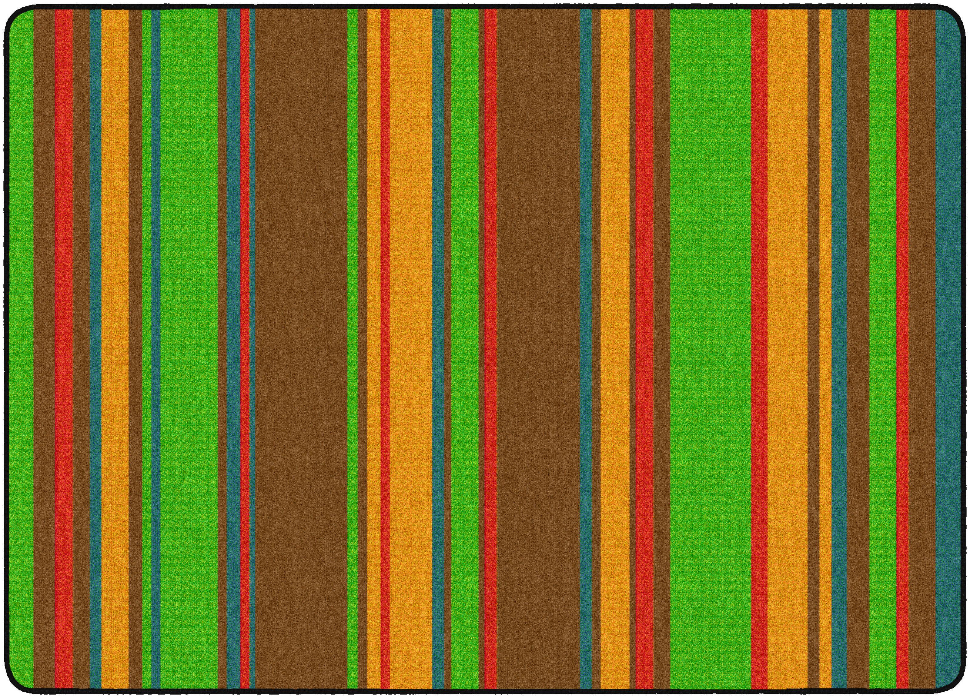 FLAGSHIP CARPETS - STRIPES - RECTANGLE - 4 FT X 6 FT - SPECIFY CARPET COLOR