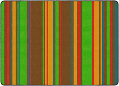 FLAGSHIP CARPETS - STRIPES - RECTANGLE - 6 FT X 8 FT 4 IN - SPECIFY CARPET COLOR