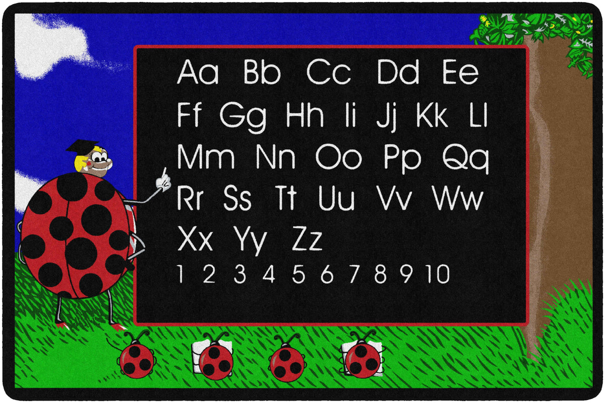 FLAGSHIP CARPETS - LADYBUG - RECTANGLE - 6 FT X 9 FT - SPECIFY CARPET COLOR