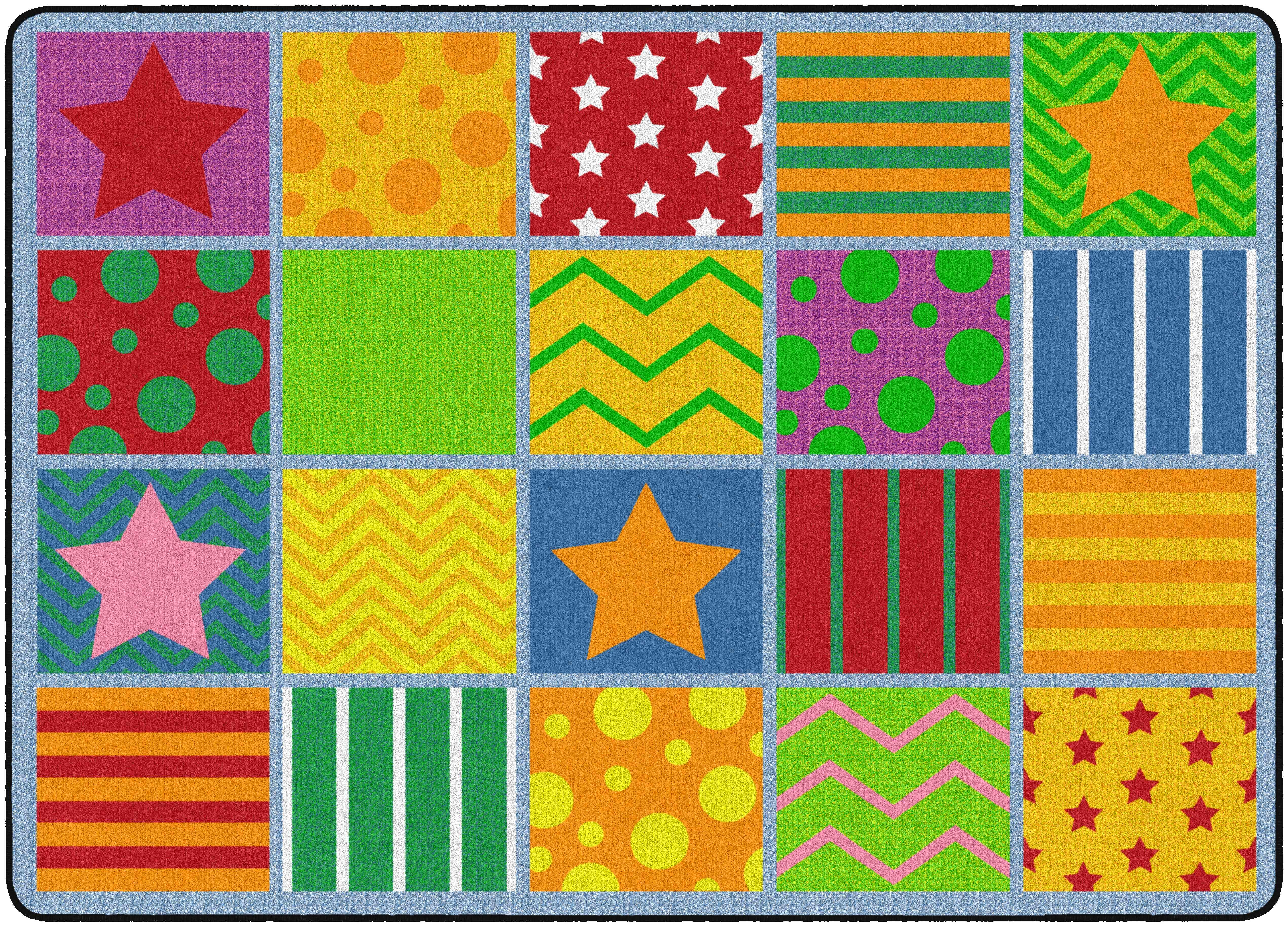 FLAGSHIP CARPETS - SILLY SEATING - RECTANGLE - 6 FT X 8 FT 4 IN - SPECIFY NUMBER OF SEATS - SPECIFY CARPET COLOR