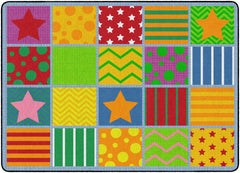 FLAGSHIP CARPETS - SILLY SEATING - RECTANGLE - 6 FT X 8 FT 4 IN - SPECIFY NUMBER OF SEATS - SPECIFY CARPET COLOR