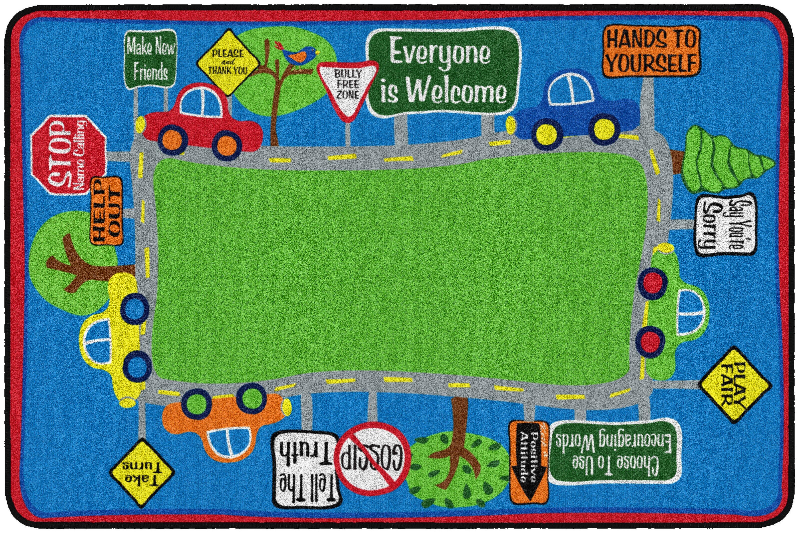 FLAGSHIP CARPETS - FRIENDLY STREET - RECTANGLE - 6 FT X 8 FT 4 IN - SPECIFY CARPET COLOR