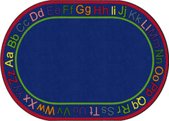 FLAGSHIP CARPETS - KNOW YOUR ABCS - OVAL - 6 FT X 8 FT 4 IN - SPECIFY CARPET COLOR