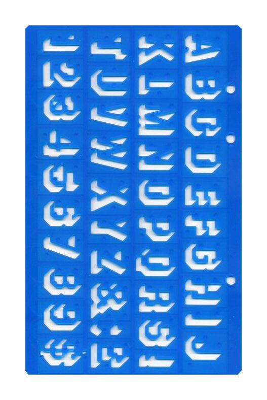 20mm Shadow Lettering Stencil