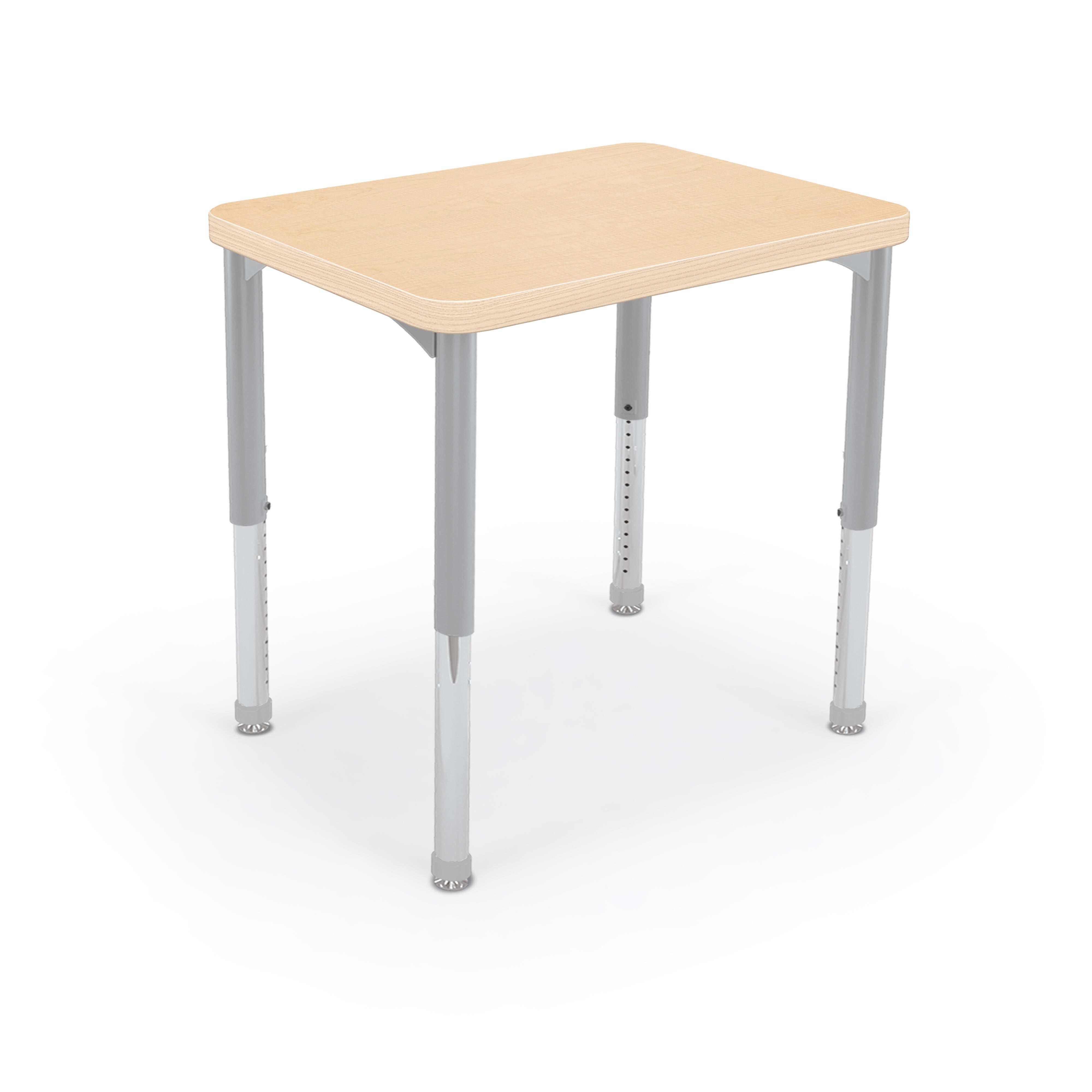 DESK - MOORECO HIERARCHY RECTANGLE DESK - SPECIFY PRODUCT HEIGHT - LAMINATE - SPECIFY TOP COLOR - SPECIFY EDGE COLOR