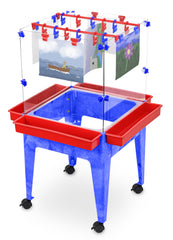 CHILDBRITE - 4-STATION ART EASEL W/ 9-INCH CLEAR TUB - SPECIFY COLOR