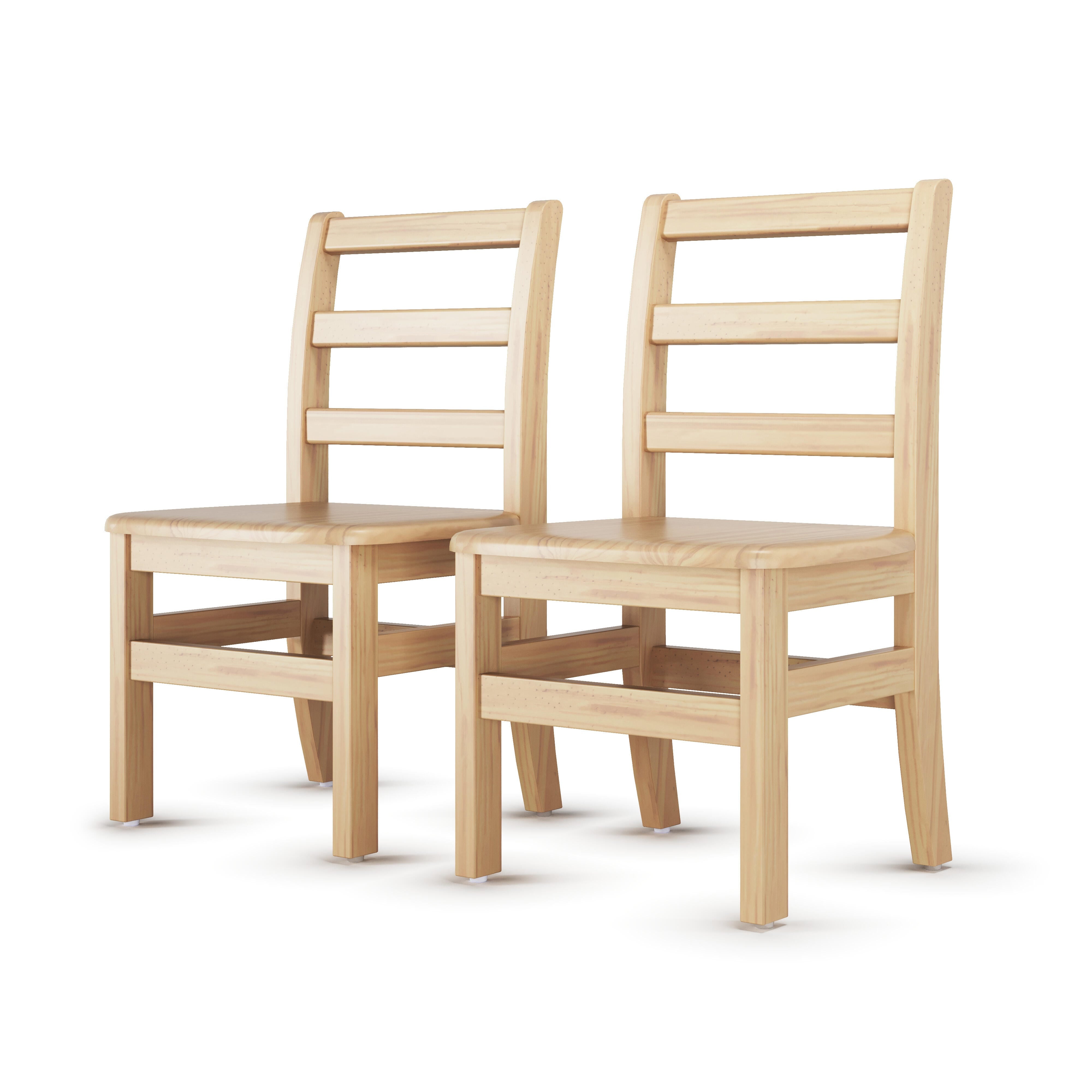 FOUNDATIONS - LITTLE INNOVATORS LADDERBACK CHAIR - SET OF 2 - 12 IN - SPECIFY SEAT COLOR
