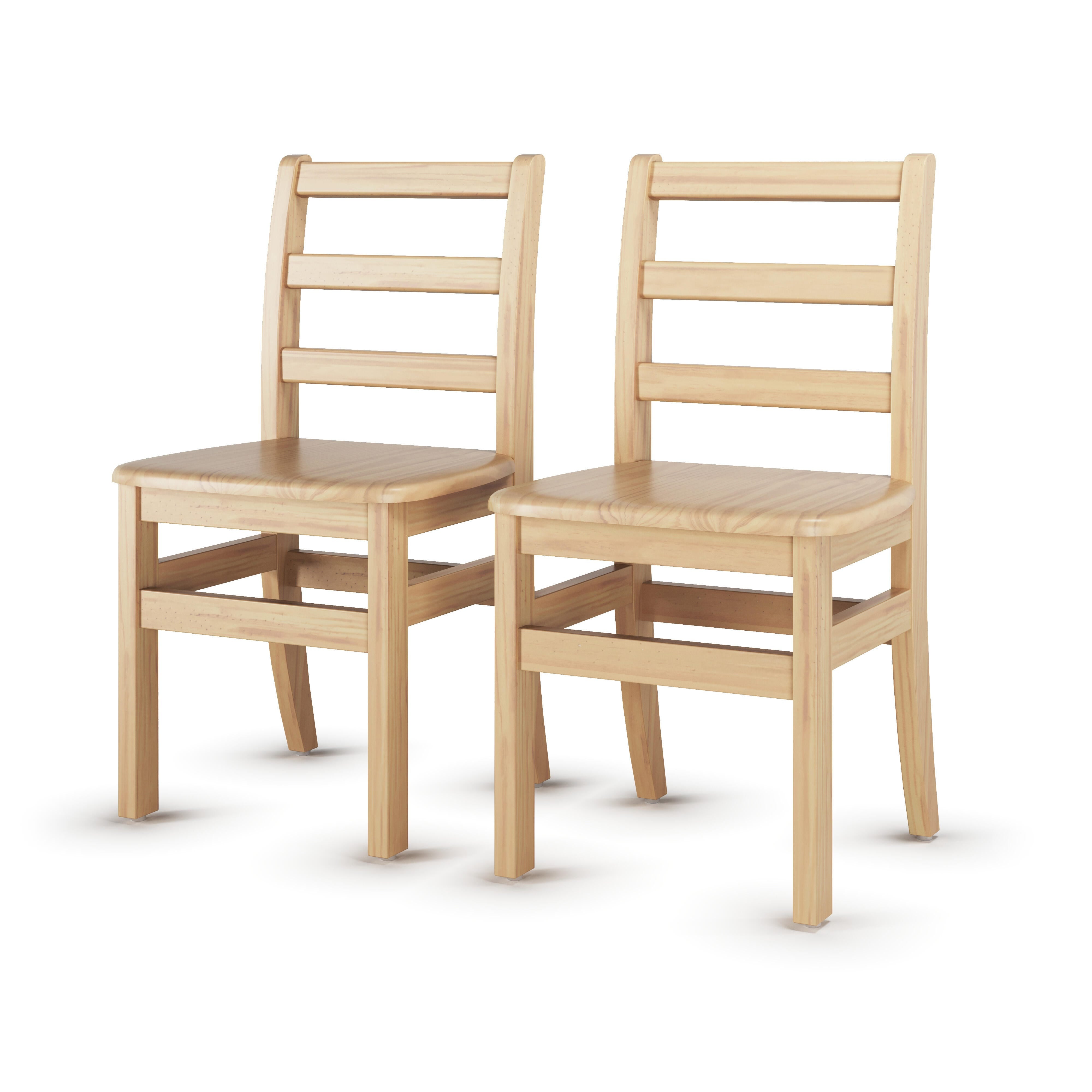 FOUNDATIONS - LITTLE INNOVATORS LADDERBACK CHAIR - SET OF 2 - 14 IN - SPECIFY SEAT COLOR