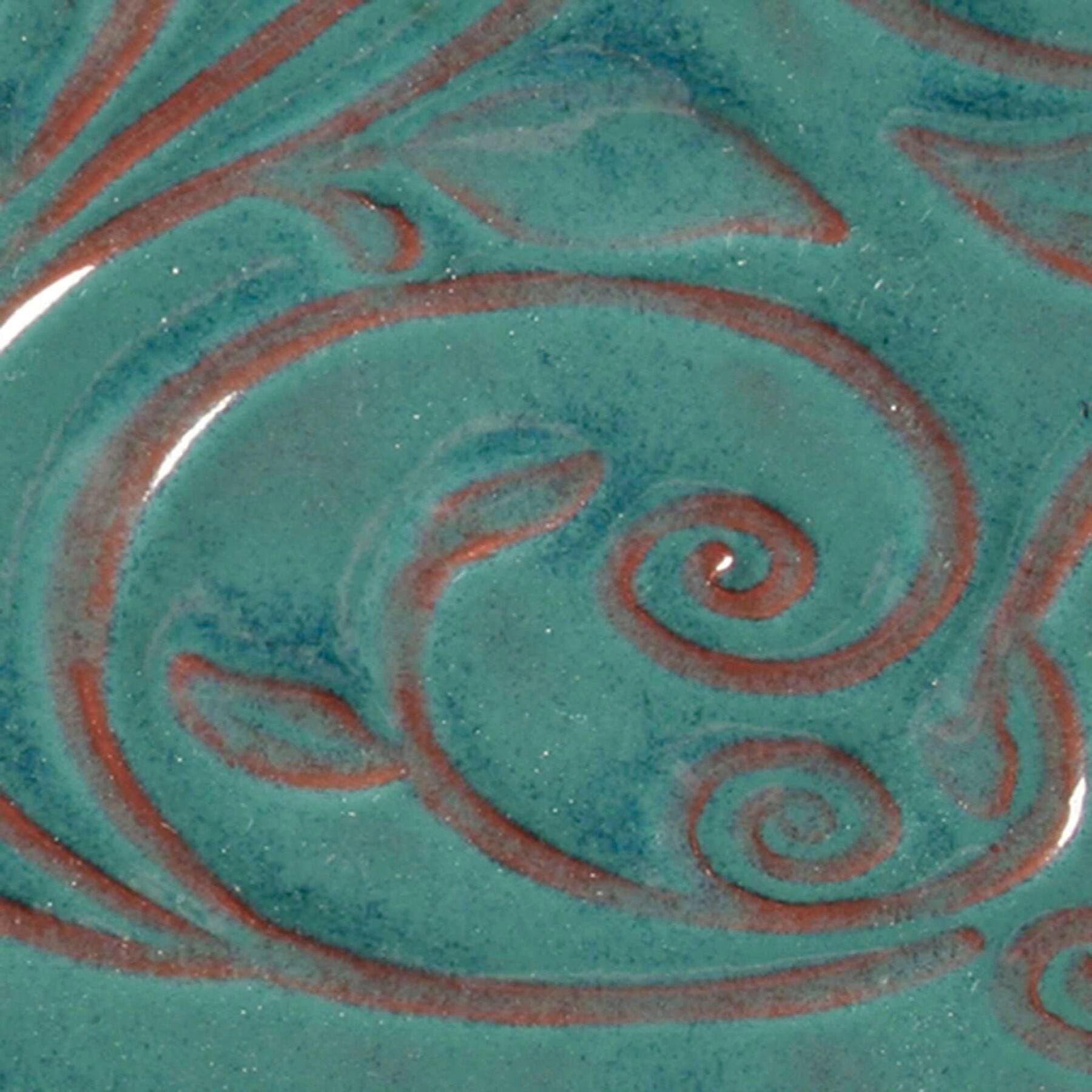 GLAZE AMACO OPALESCENT O-26 TURQUOISE PINT