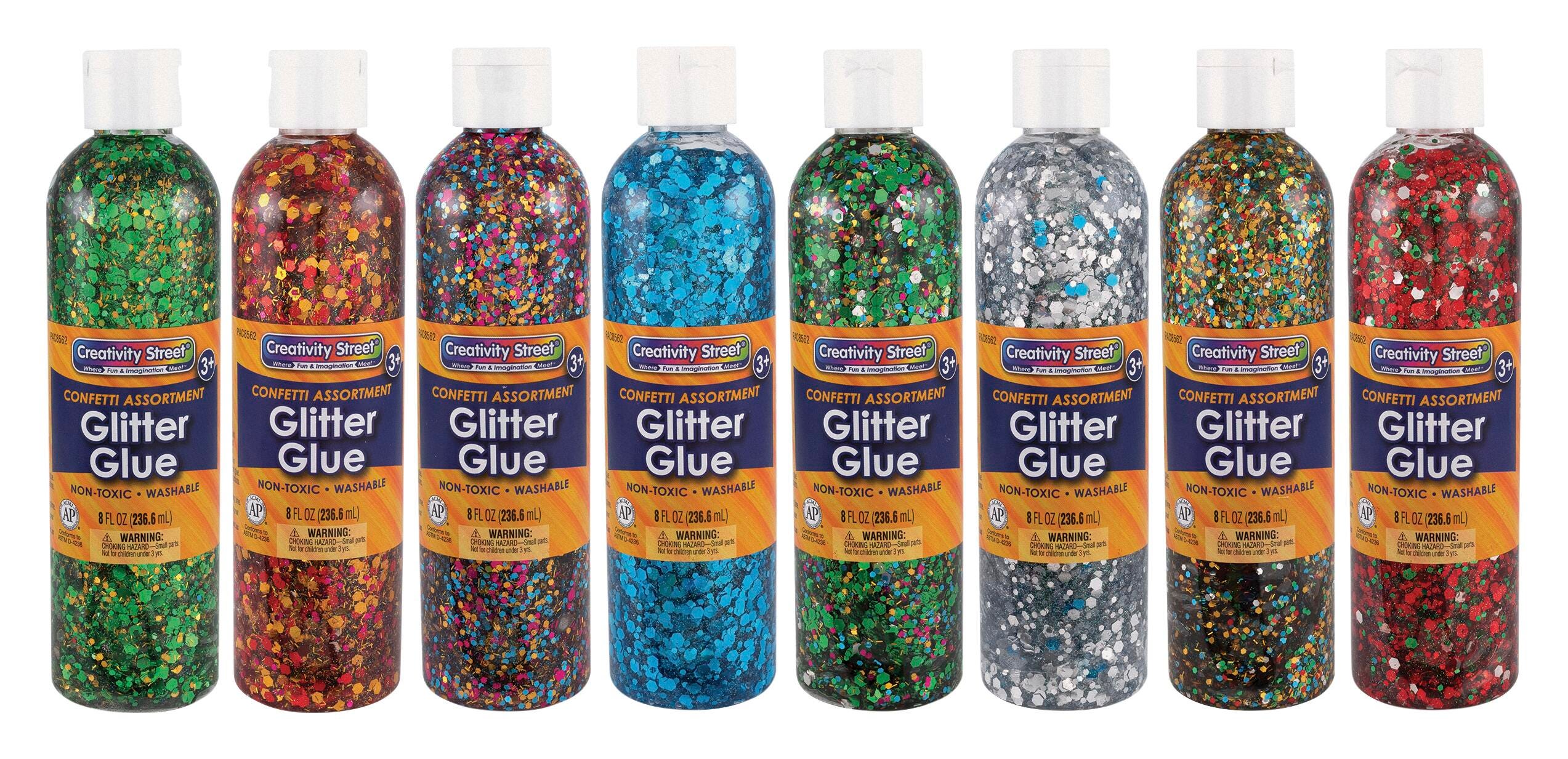 GLUE GLITTER CHIP GLUE 8 OZ SET OF 8