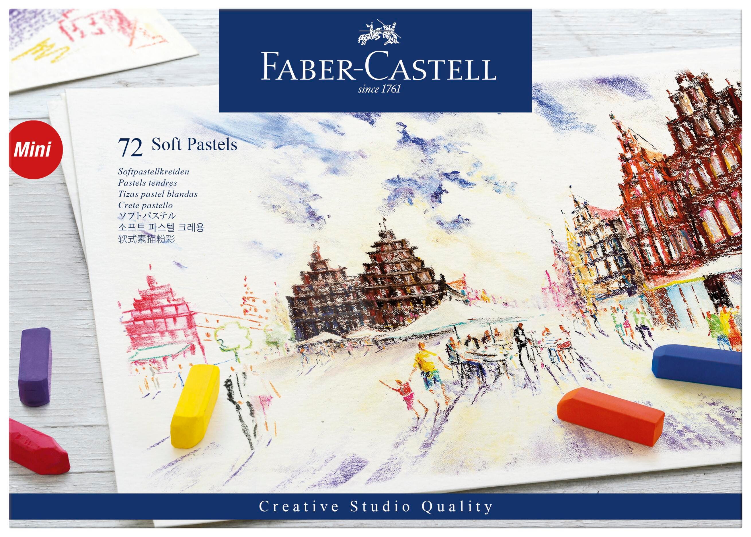 PASTEL SOFT FABER-CASTELL CREATIVE STUDIO HALF STICK SET OF 72