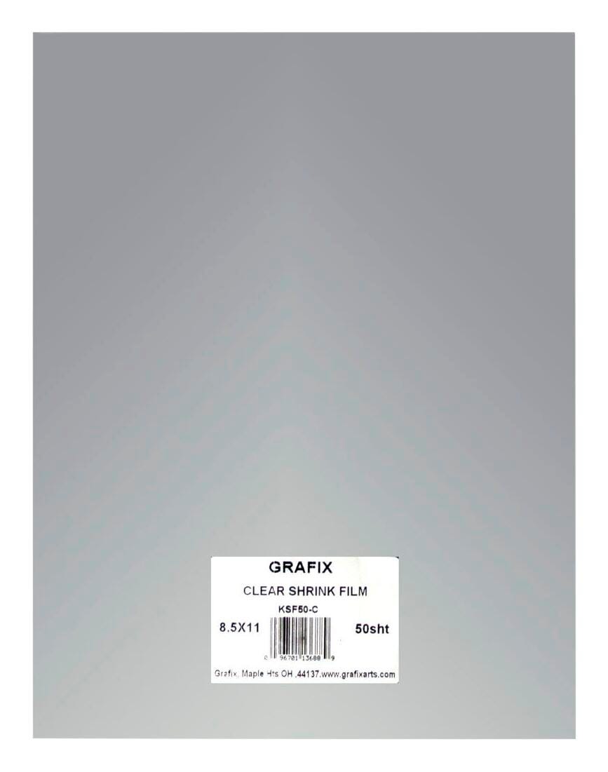 SHRINK FILM GRAFIX 8.5X11 IN CLEAR PK OF 50