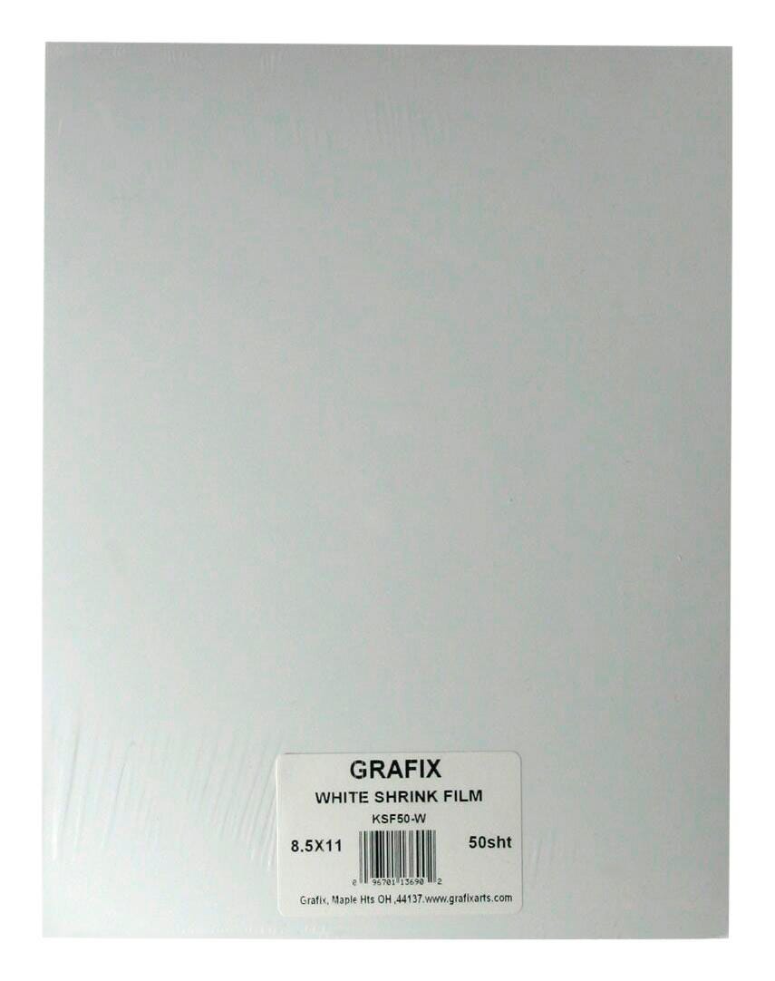SHRINK FILM GRAFIX 8.5X11 IN WHITE PK OF 50