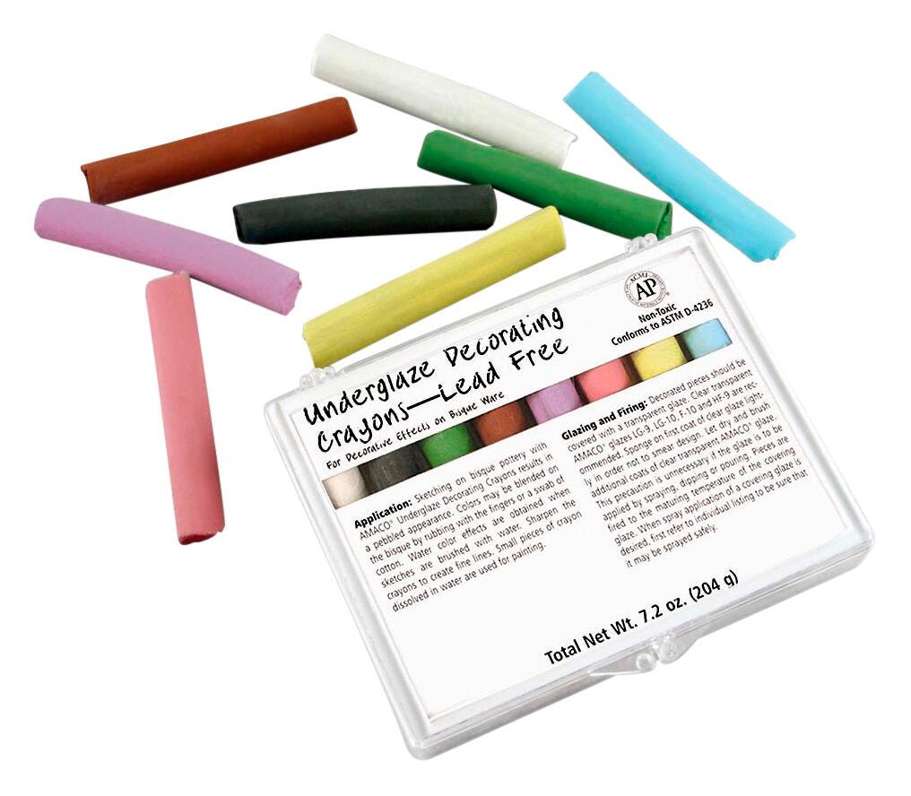 UNDERGLAZE CRAYONS SET A SET OF 8