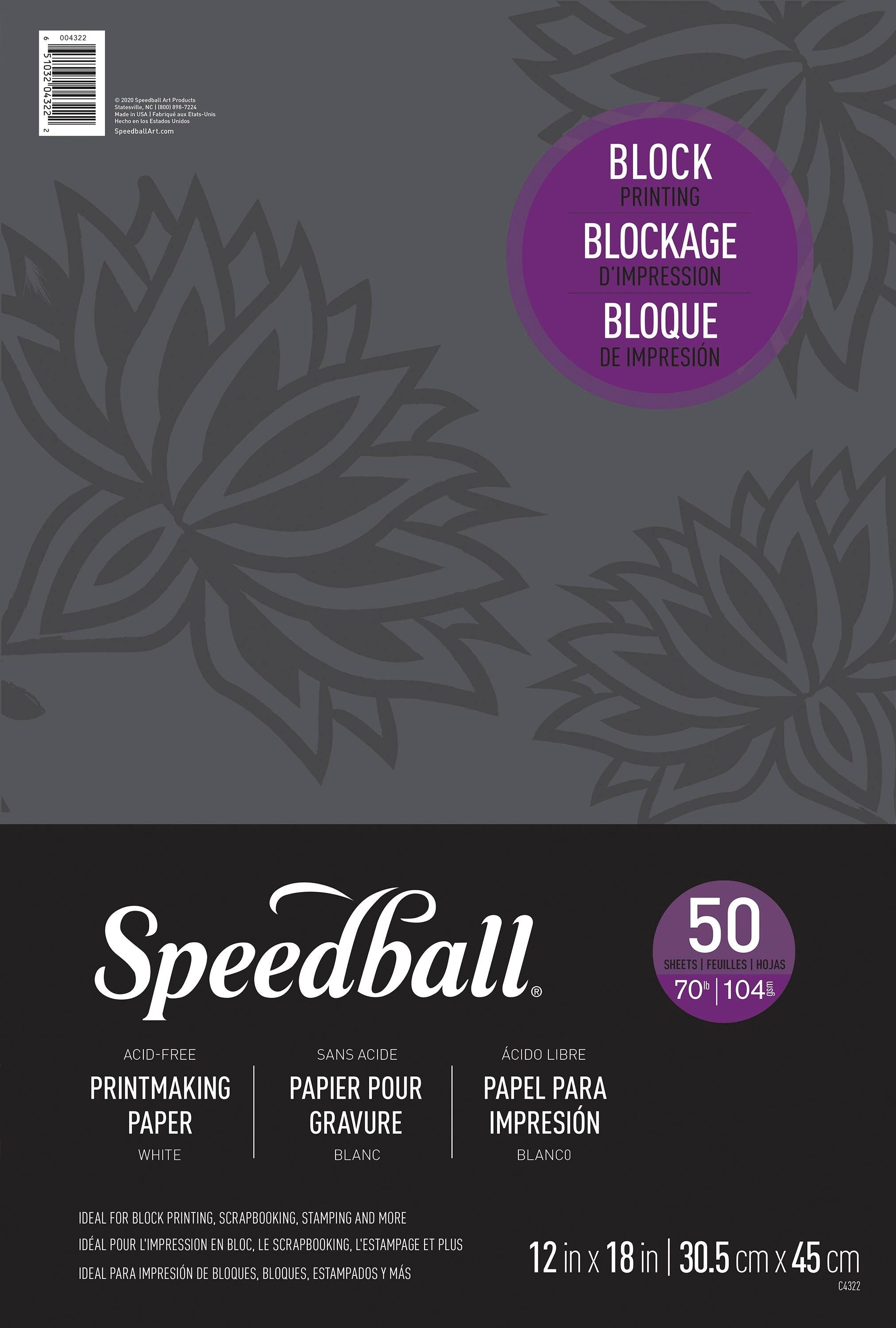 PAPER BLOCK PRINT 70 LB 12X18 PACK OF 50