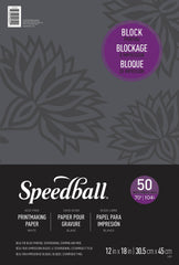 PAPER BLOCK PRINT 70 LB 12X18 PACK OF 50