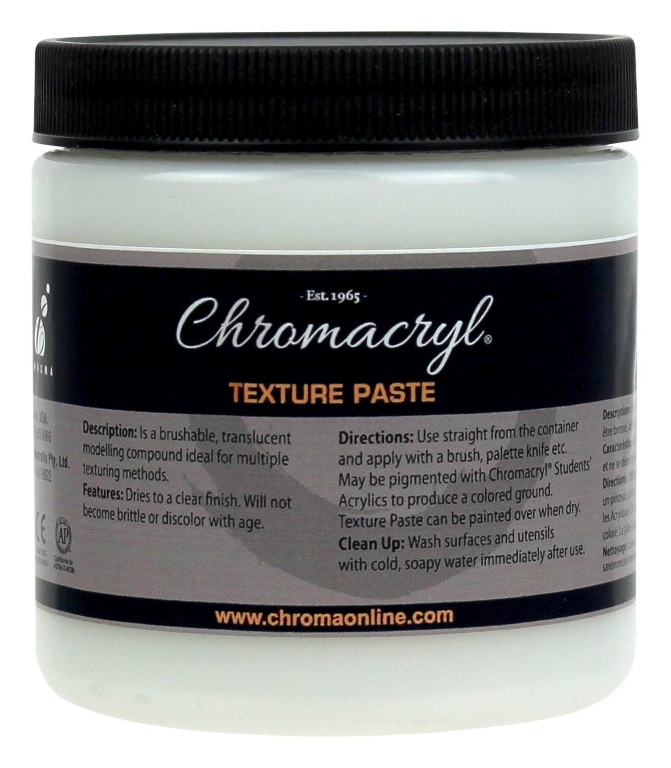 TEXTURE PASTE CHROMACRYL 8OZ EACH