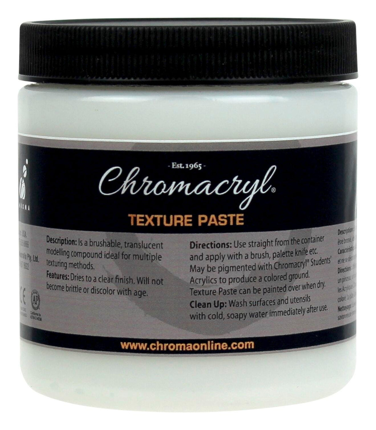 TEXTURE PASTE CHROMACRYL 8OZ EACH