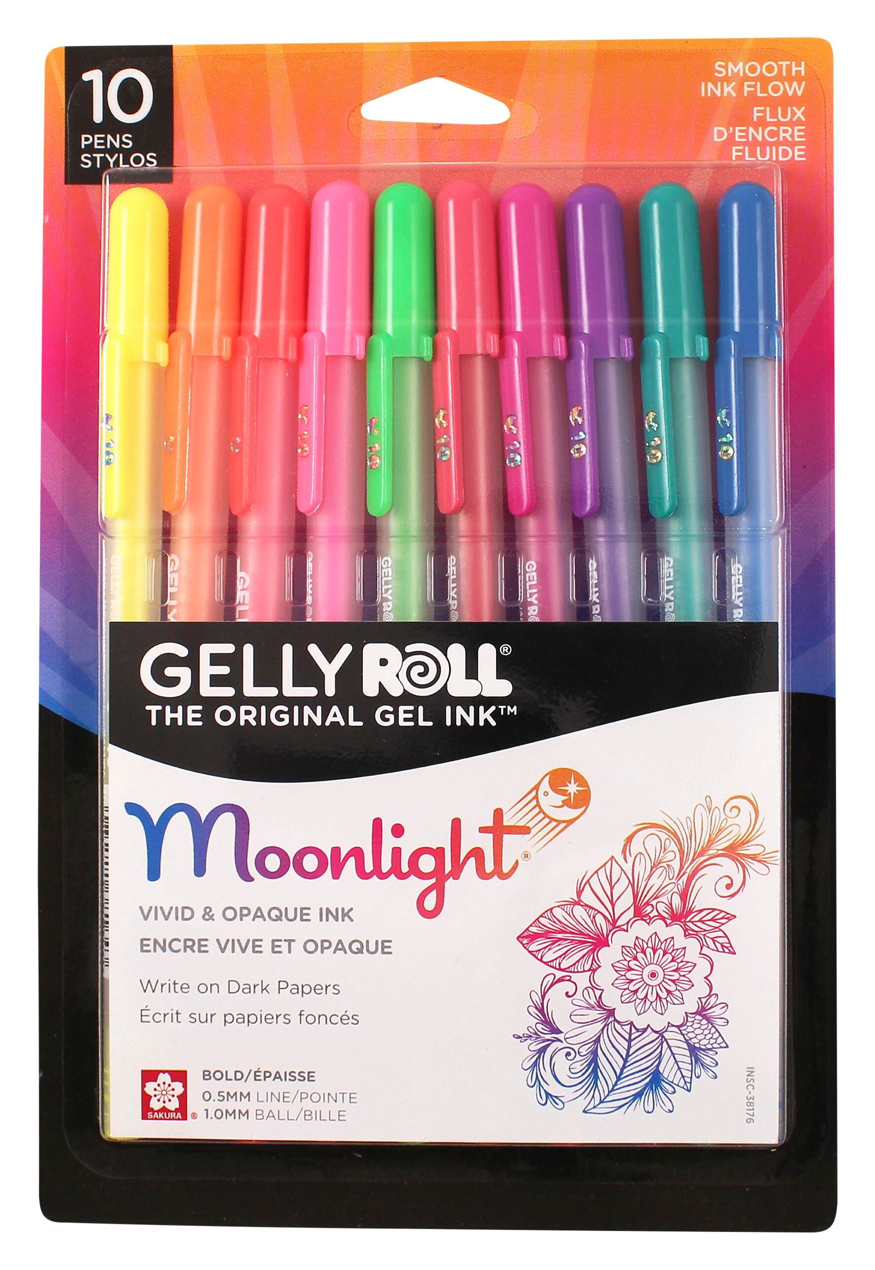 PENS GELLY ROLL MOONLIGHT SET OF 10
