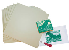 LINOLEUM UNMOUNTED 12X12 INCH PACK OF 6