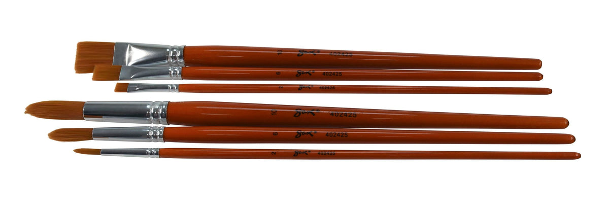 BRUSH COPPER ACRYLIC SET OF 6