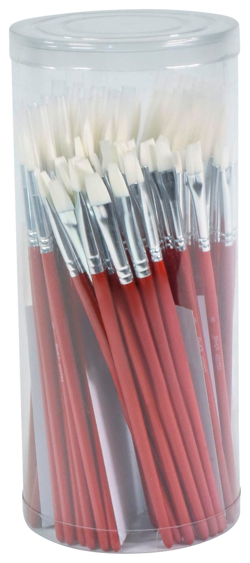 BRUSH VELVET WHITE SH TAKLON SET OF 72