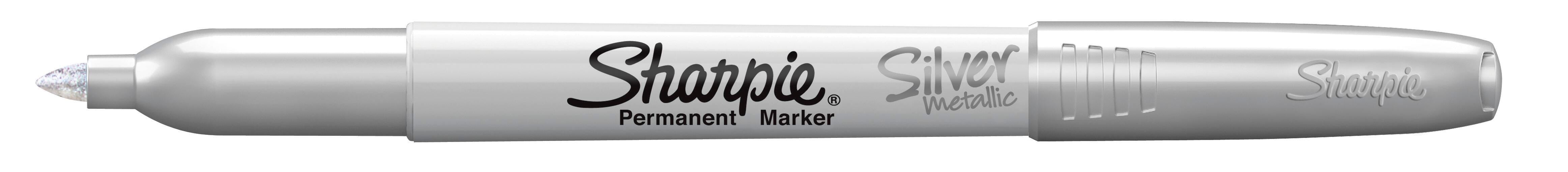 MARKER SHARPIE METALLIC SILVER FINE PACK OF 12