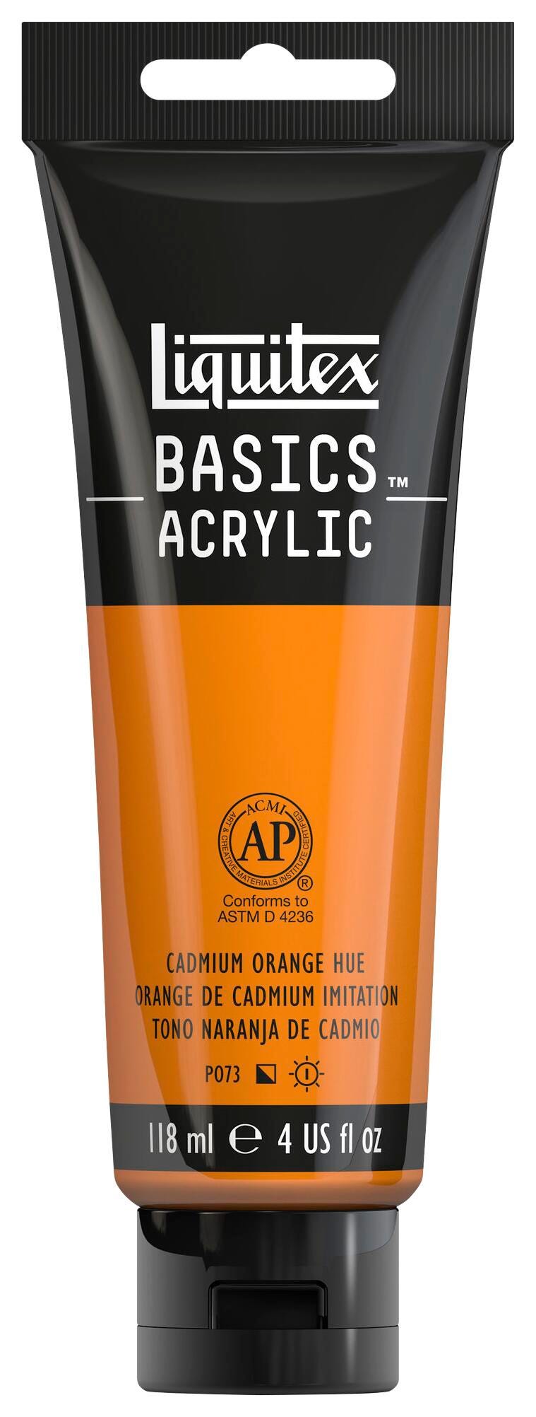 PAINT ACRYLIC LIQUITEX CAD ORANGE 4OZ