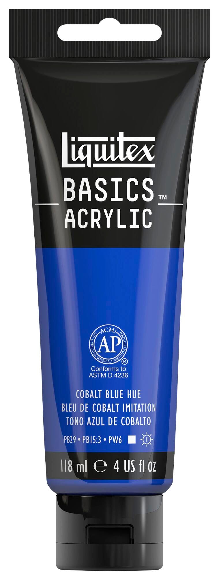 PAINT ACRYLIC LIQUITEX BASICS COBALT BLUE HUE 4 OZ