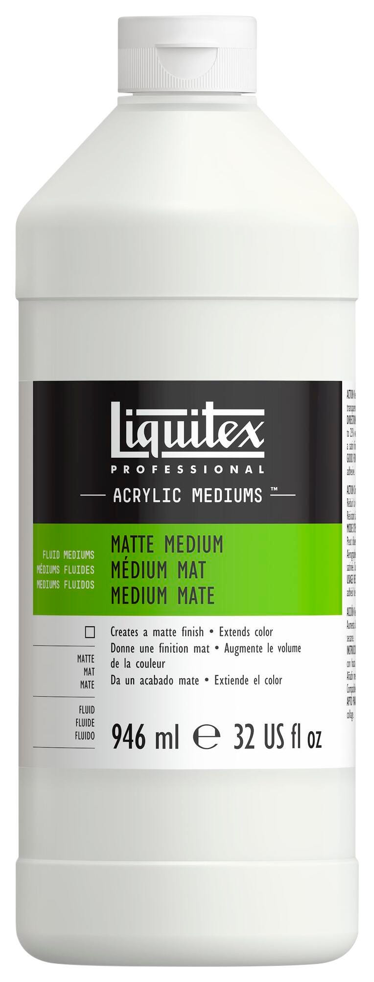 MEDIUM LIQUITEX MATTE QUART SQUEEZE BOTTLE