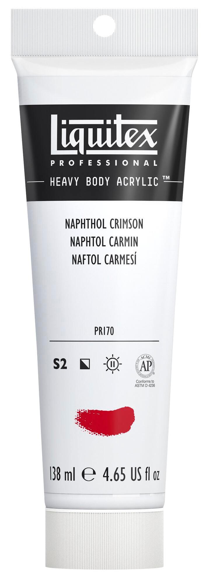 PAINT ACRYLIC HB LIQUITEX NAPTHOL CRIMSON 4.65 OZ