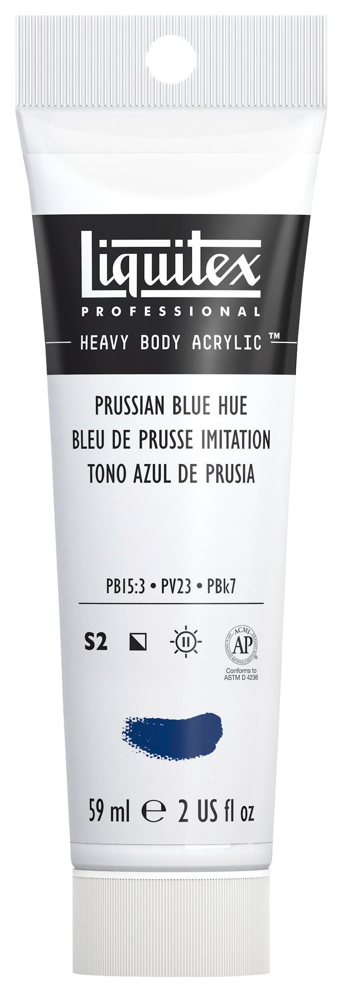 PAINT ACRYLIC HB LIQUITEX PRUSSIAN BLUE HUE 2 OZ
