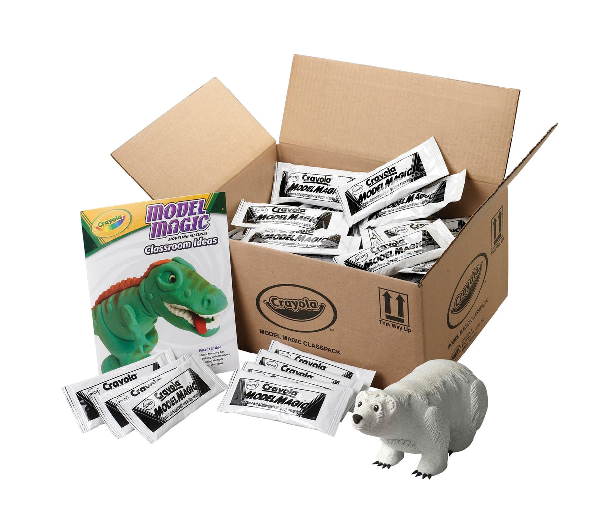 DOUGH MODEL MAGIC CRAYOLA WHITE 1 OZ PACK OF 75