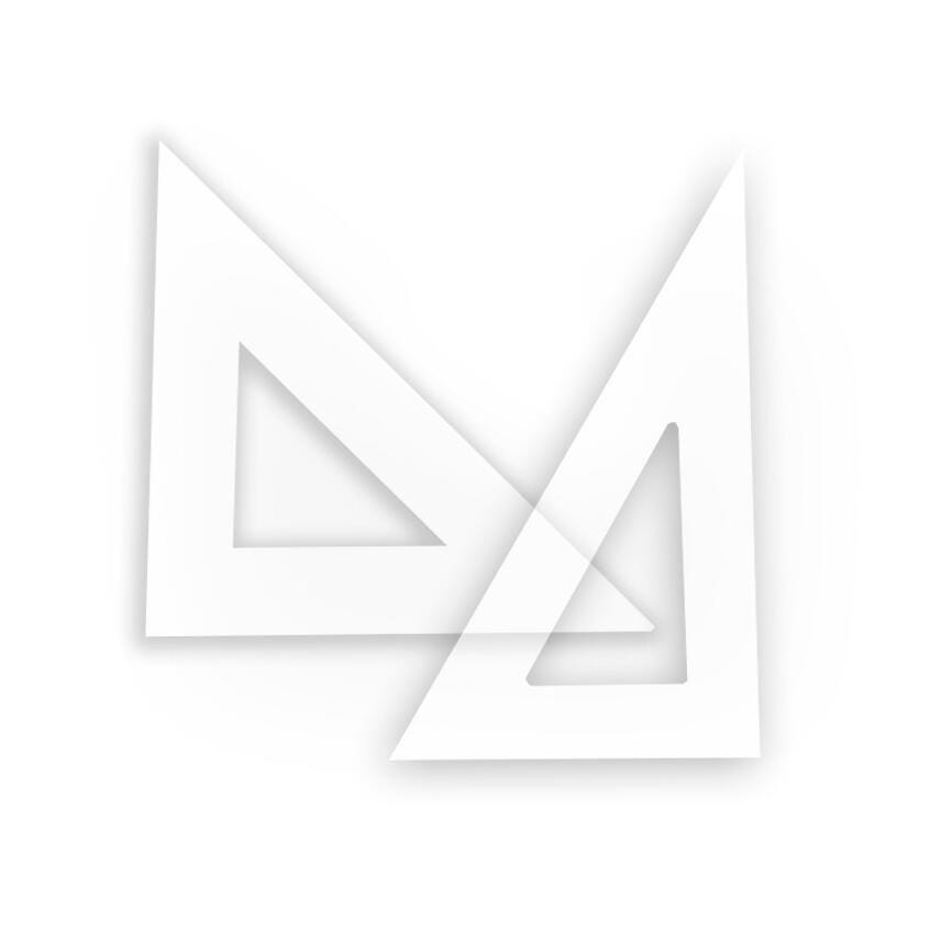 TRIANGLE STYRENE STUDENT 45/90 6 IN