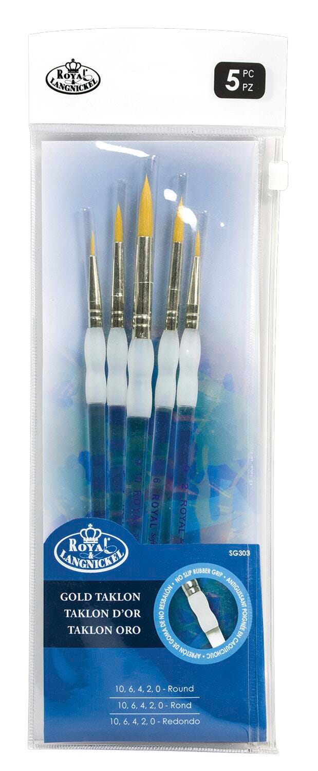 BRUSH SOFT GRIP ROUND SET OF 5