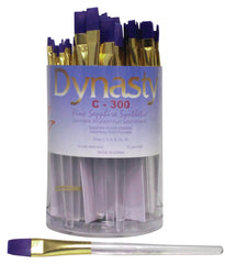 BRUSH DYNASTY C-300 SAPPHIRE FLATS CANISTER SET OF 72