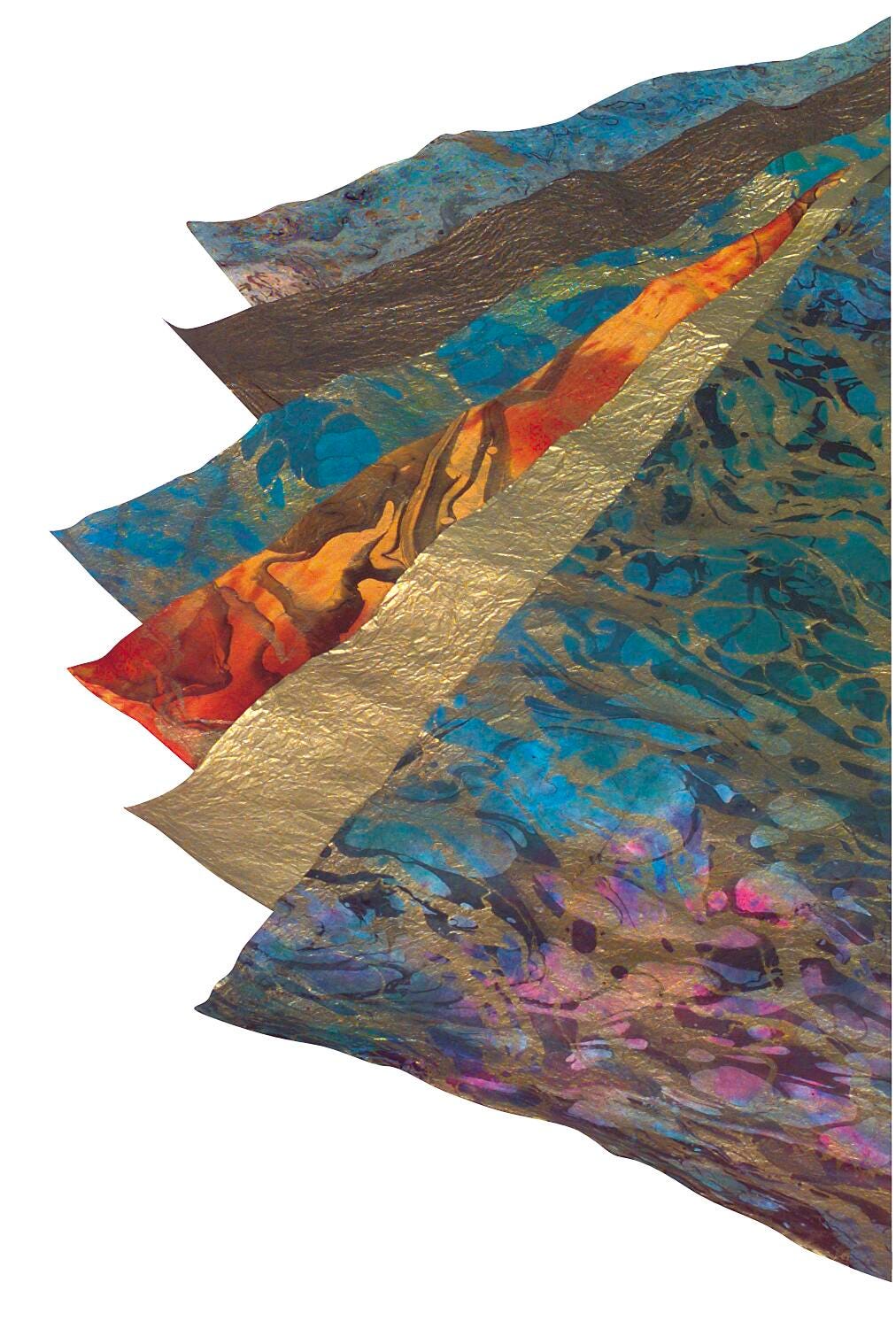 PAPER THAI MARBLE METALLIC PACK OF 6