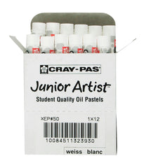 OIL PASTEL CRAY-PAS JUNIOR ARTIST WHITE PACK OF 12