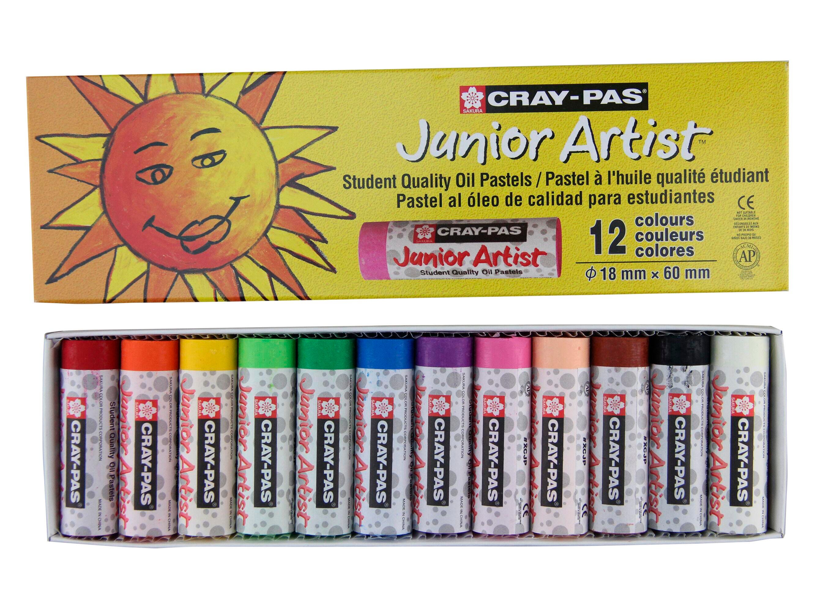 OIL PASTEL CRAY-PAS JUNIOR ARTIST CHUBBY SET OF 12