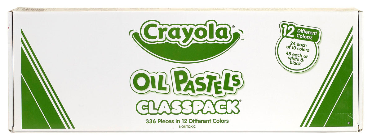 OIL PASTEL CRAYOLA CLASSPACK 12-COLOR SET OF 336