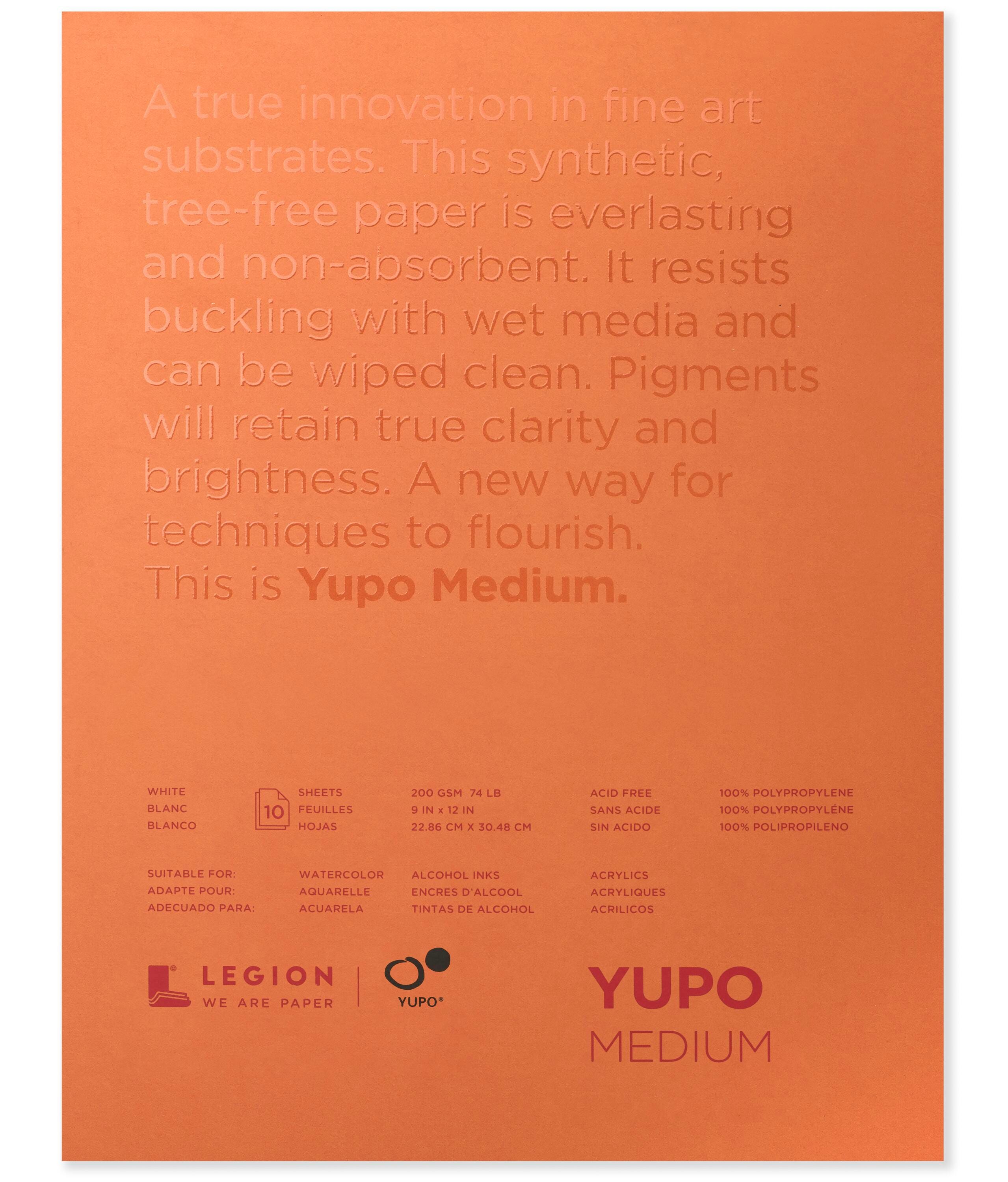 PAD YUPO PAPER 9X12 IN 74 LB 10 SHTS
