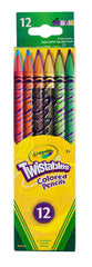 PENCILS COLORED CRAYOLA TWISTABLES ASST COLORS SET OF 12
