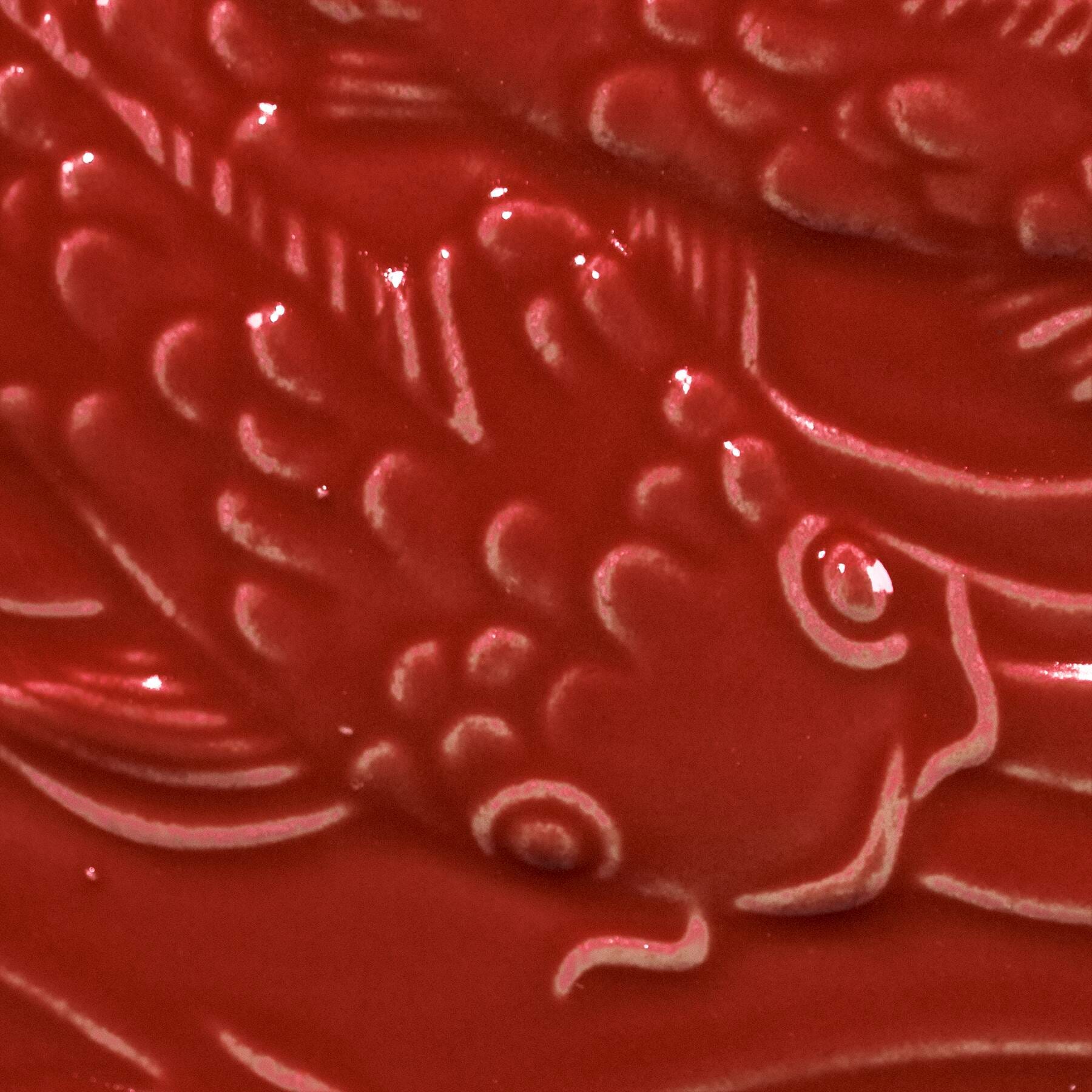 GLAZE AMACO LOW FIRE GLOSS LG-57 INTENSE RED PINT