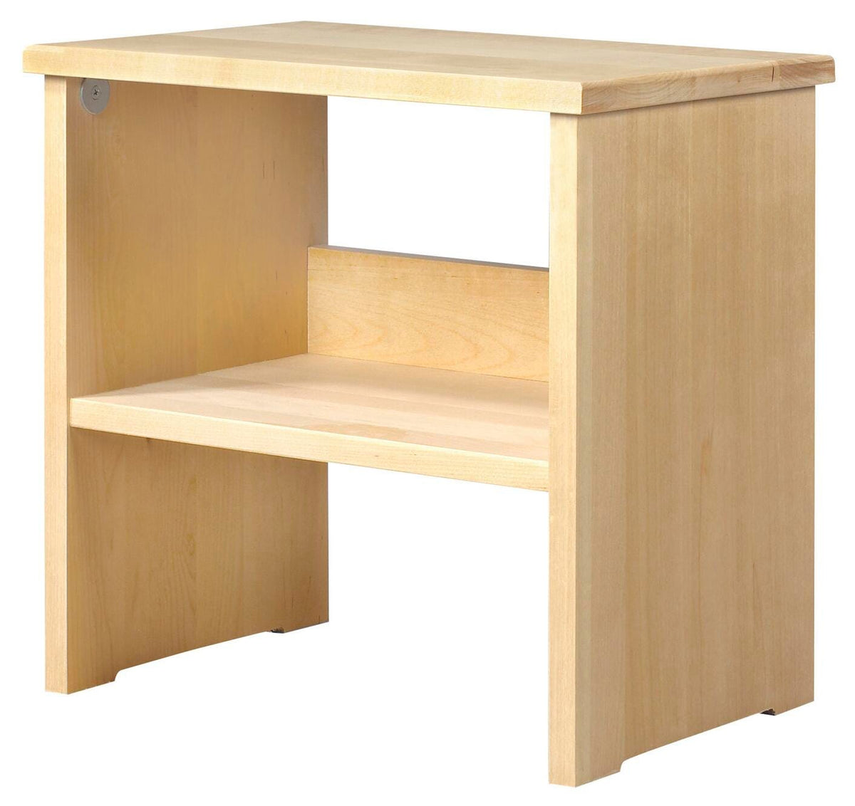 BENCH - DIVERSIFIED SPACES - PERSPECTIVE SINGLE SEAT ART BENCH - 17 W X 12 D X 17 H IN - SOLID MAPLE BUTCHER BLOCK SEAT