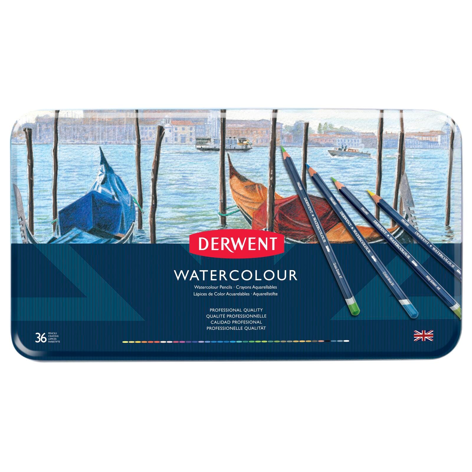 PENCILS WTRCLR DERWENT ASST COLORS SET OF 36