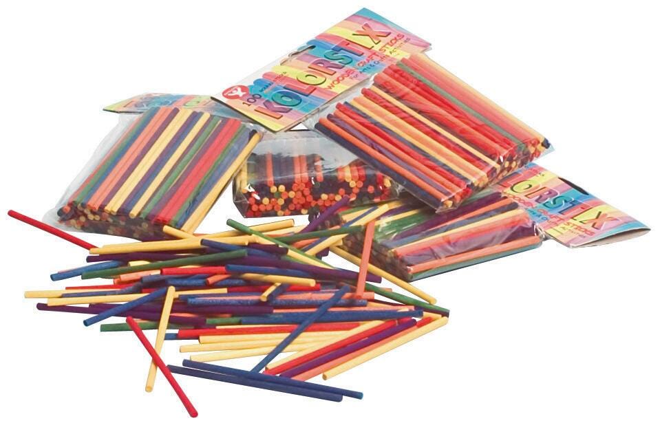 WOOD KOLORSTIX 4 INCH SET OF 500
