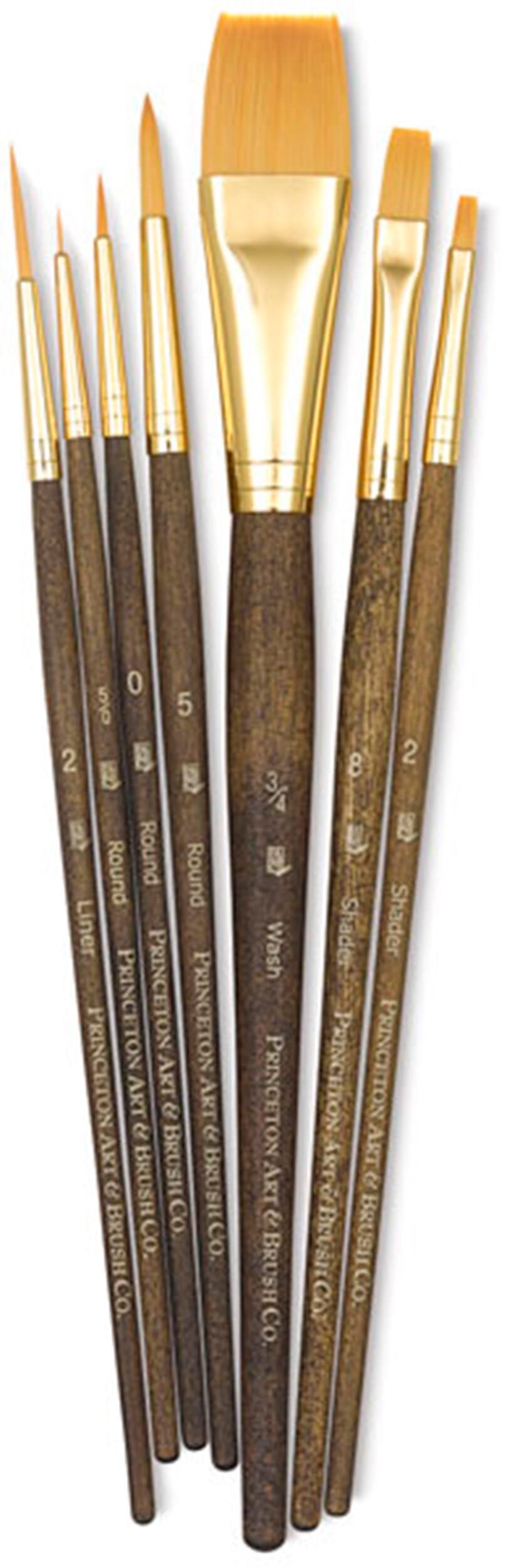 BRUSH PRINCETON GOLDEN TAKLON SET OF 7